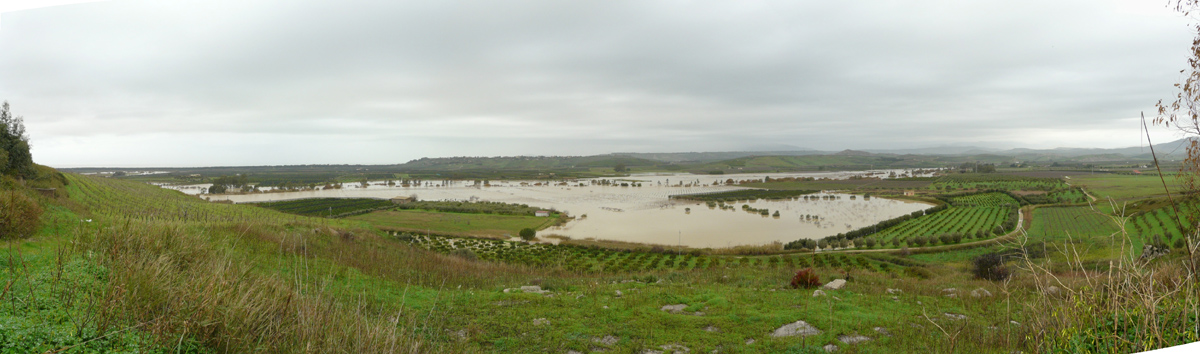 Fiume Platani esondato